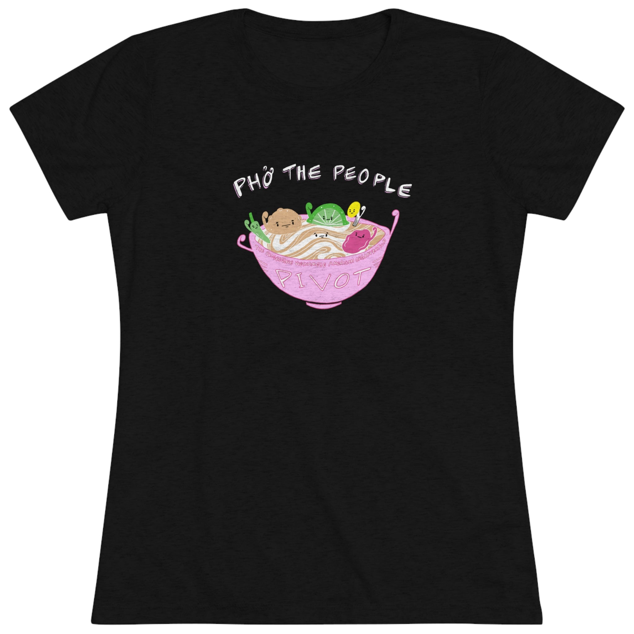 Pho The People Women's Slim Fit Tee - Designed by Tofu Riot