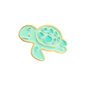 Enamel Pin - Swimming Sea Turtle