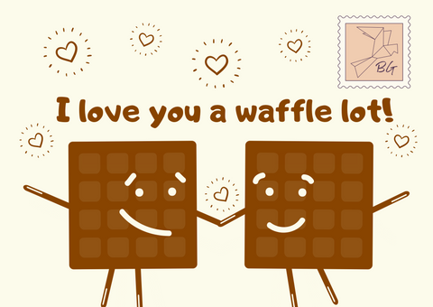 I love you a Waffle Lot Card