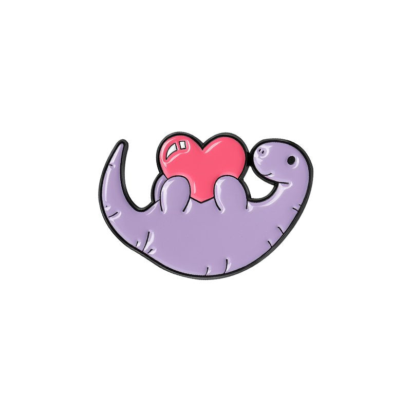 Enamel Pin - Heart Hugging Dino