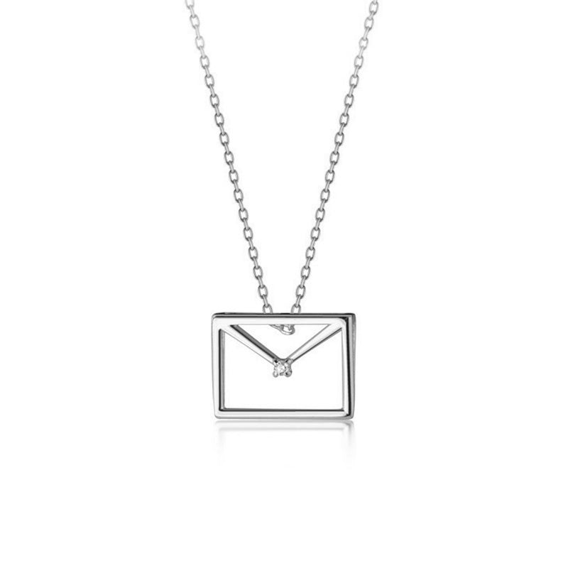 Love Letters close to my Heart Necklace - 925 Sterling Silver
