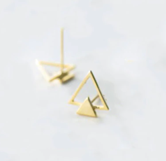 Keep Rising Studs - 925 Sterling Silver / Gold Plated
