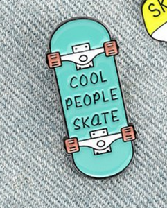 Enamel Pin - Cool People Skate