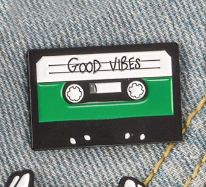 Enamel Pin - Good Vibes Mix Tape
